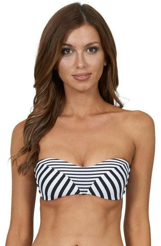 J4809 Meridian Spliced Bandeau Bra - Jets.