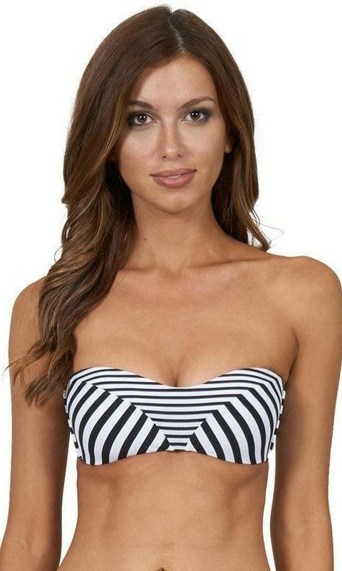 J4809 Meridian Spliced Bandeau Bra - Jets.