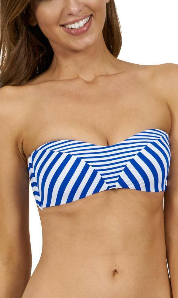 J4809 Meridian Spliced Bandeau Bra - Jets.