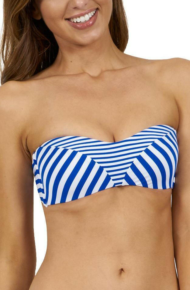 J4809 Meridian Spliced Bandeau Bra - Jets.