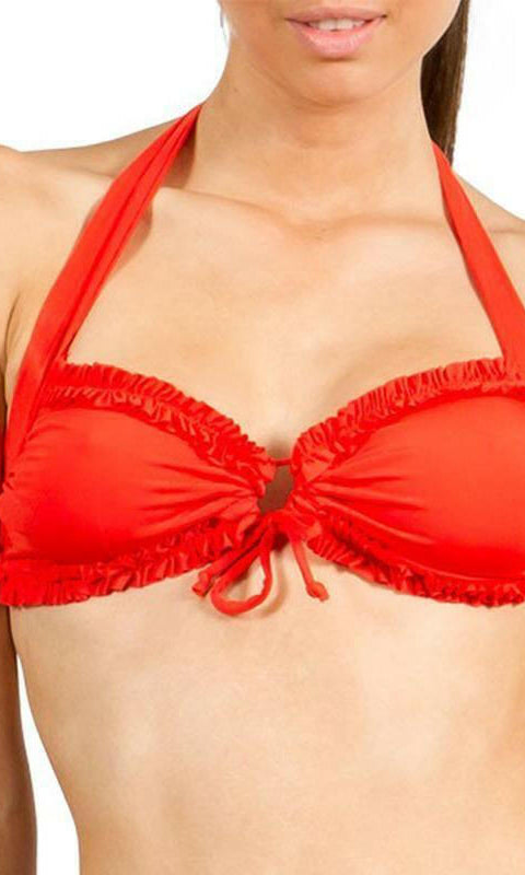 J4380 Ruffle Tie Halter - Jets.