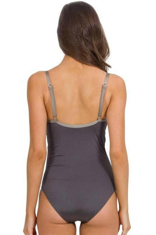 J1908DD/E Lustre DD/E Twist Front One Piece Maillot - Jets.