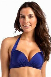 J4429 Lustre 50's Halter Bikini Top - Jets.