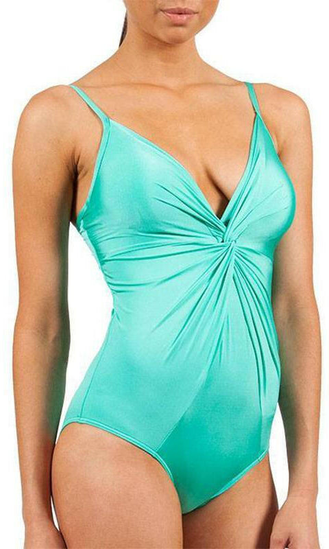 J1775C/D Lustre Twist Underwire Swimsuit - Jets.