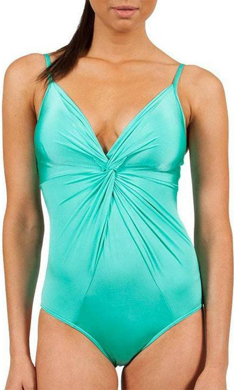 J1775C/D Lustre Twist Underwire Swimsuit - Jets.