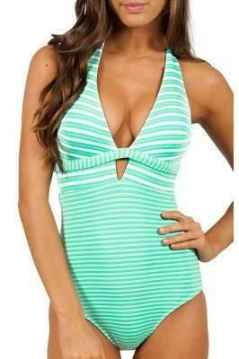 J1830 Tempo Plunge Halter One Piece - Jets.