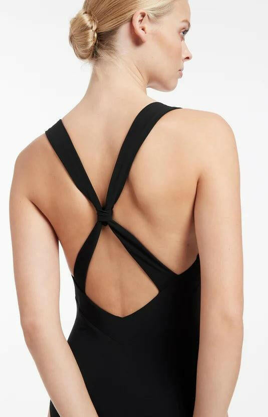 Jets Jet Set Infinity One Piece Cross Back Black.