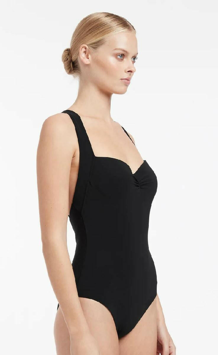 Jets Jet Set Infinity One Piece Cross Back Black.