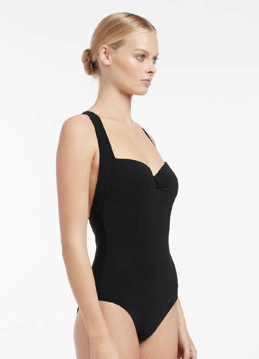 Jets Jet Set Infinity One Piece Cross Back Black.