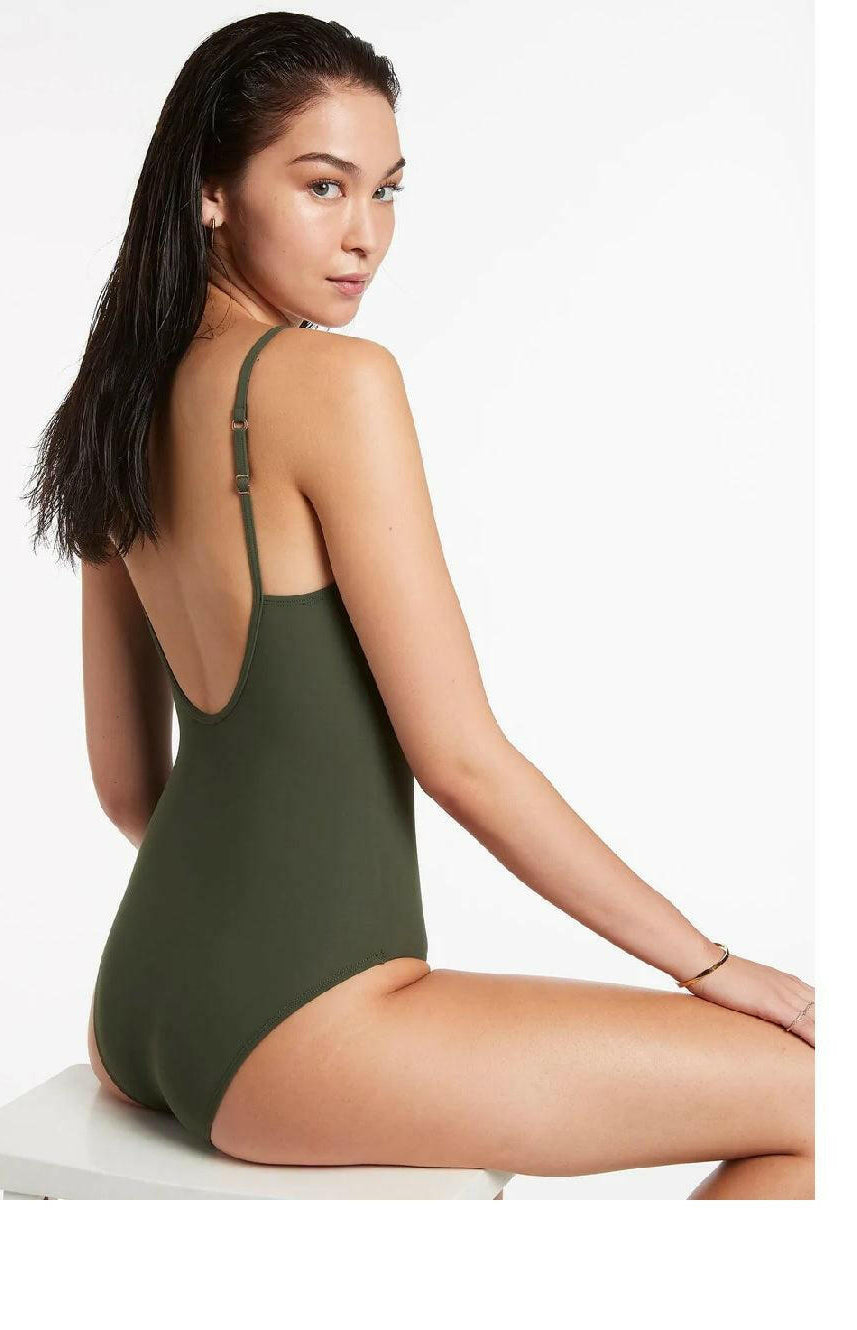 Jets Jetset Tank One Piece Olive.