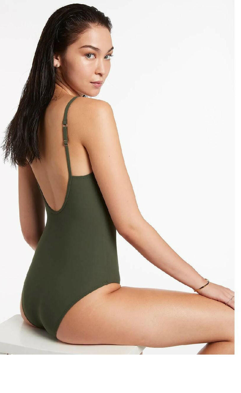 Jets Jetset Tank One Piece Olive.