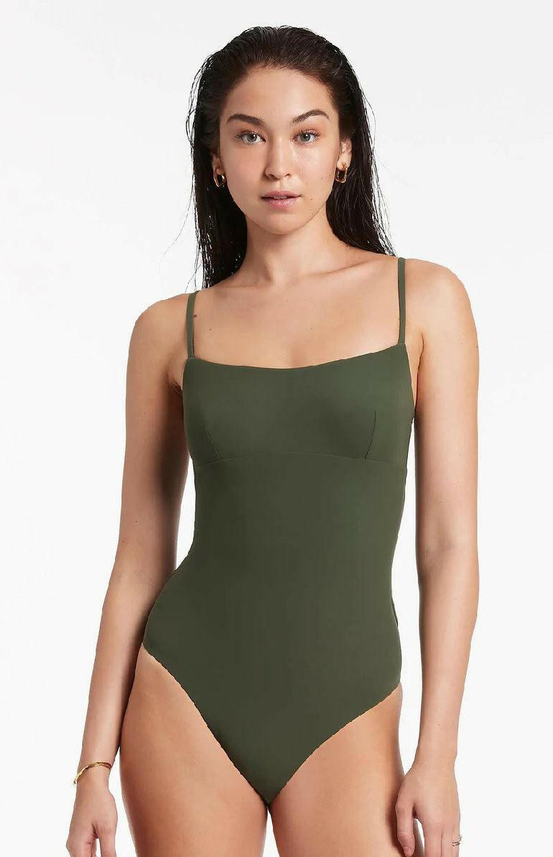 Jets Jetset Tank One Piece Olive.