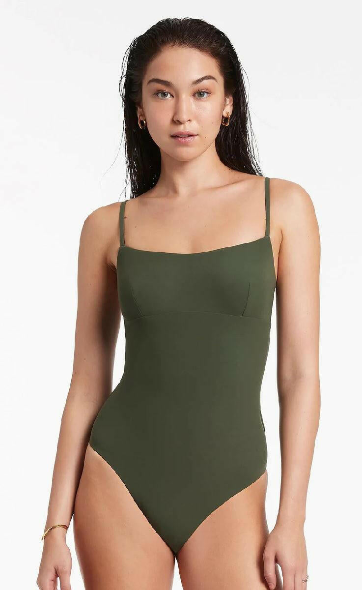 Jets Jetset Tank One Piece Olive.