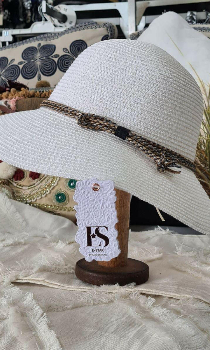 L2309-Ladies Bucket with Rope Loop Wide Brim Hat.