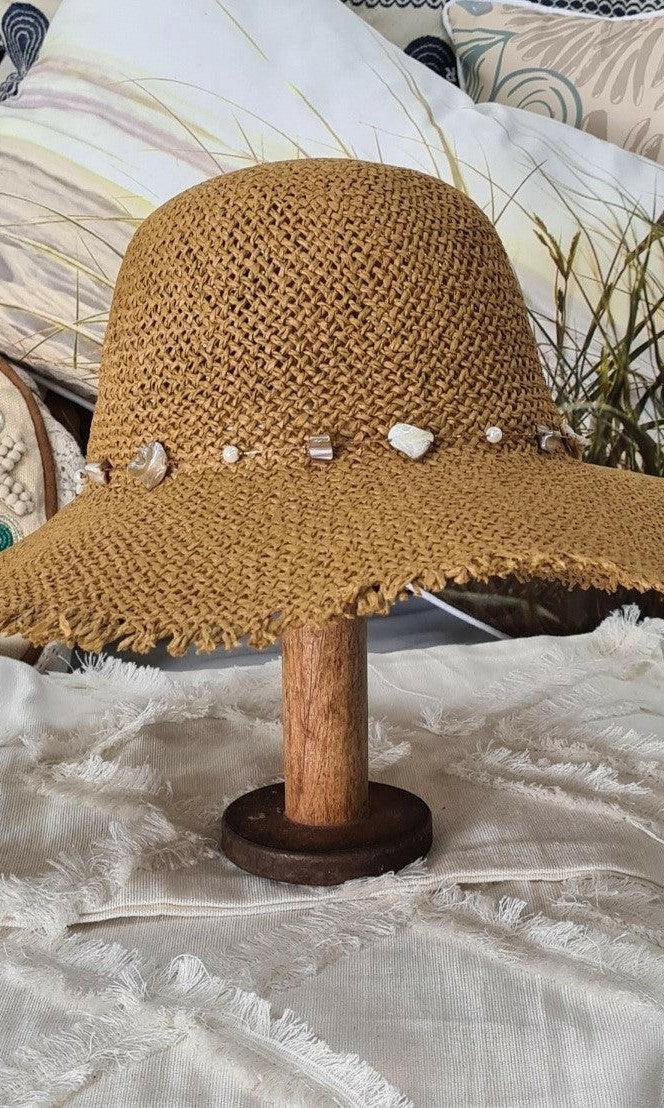 L2328 Ladies Frayed Edge Hat.