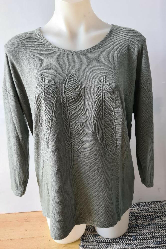 La Strada Militaire Long Sleeved Top.