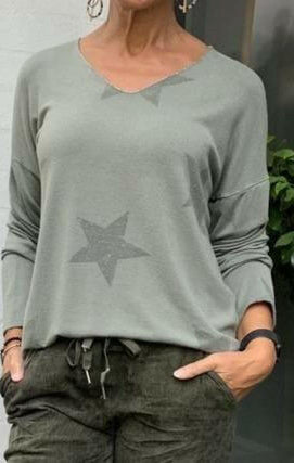 La Strada Militaire Knitted Top.