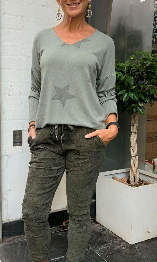 LSP21-665 La Strada Corduroy Pants.