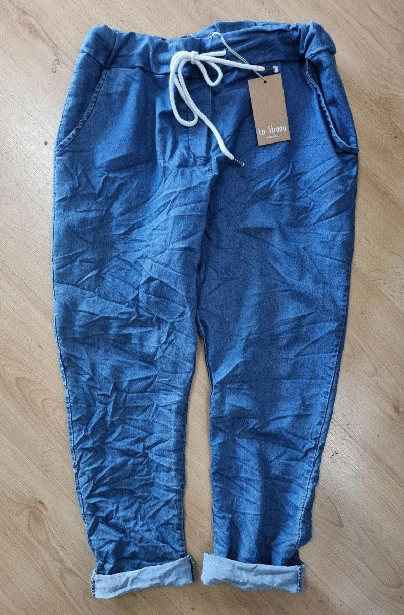 LSP21-605 La Strada Italian Pant Denim Stretch.