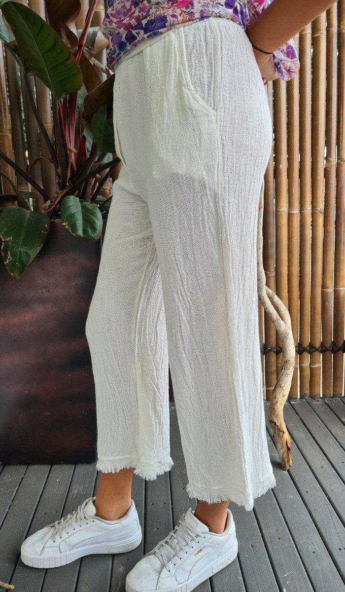 La Strada Wild Raw Italian Linen Pants.