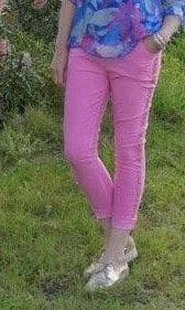 La Strada Stretch Jogger Studded Pants.