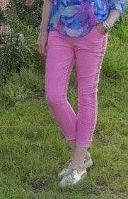 La Strada Stretch Jogger Studded Pants.