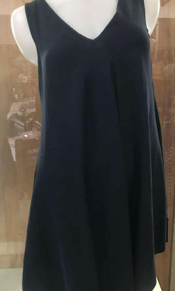 La Strada Sleeveless A-Line Top - Made in Italy.