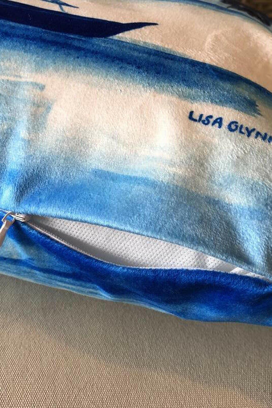 Cockatoo with Hibiscus Cushion Cover 45 x 45 cm.