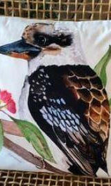 Kookaburra Cushion Cover Soft Plush Double Printed.