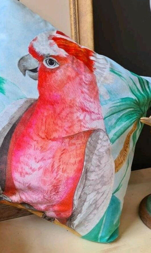 Major Mitchell Aqua Cushion Cover 45 x -45cm Soft Plush Double Printed.