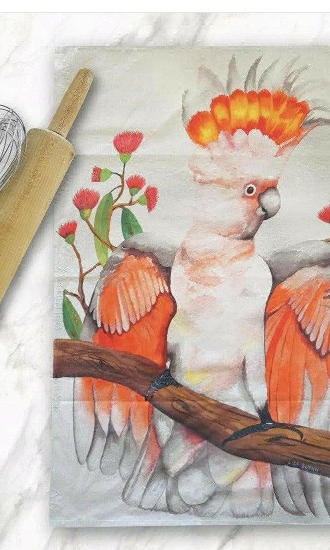 Australian Native Birds Gift Box Sets of Tea Towels.