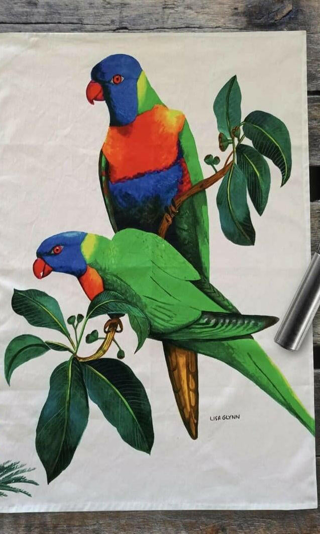 Australian Native Birds Gift Box Sets of Tea Towels.