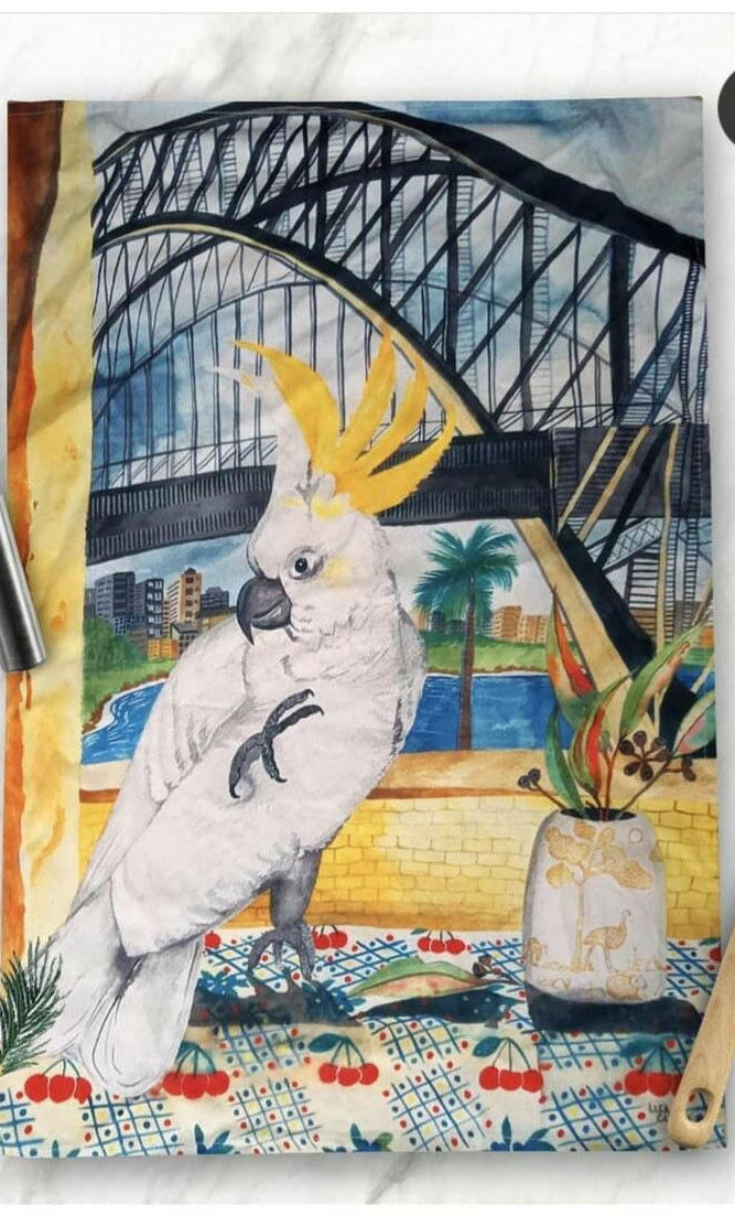 Australian Native Birds Gift Box Sets of Tea Towels.