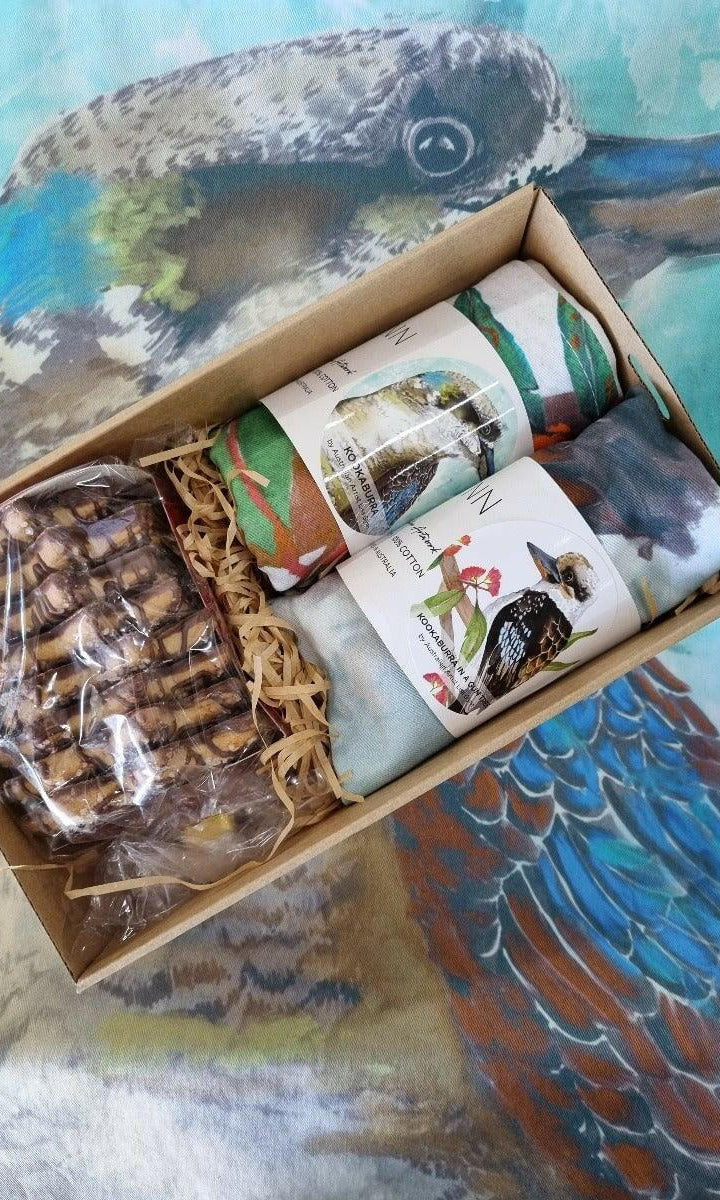 Australian Native Birds Gift Box Sets of Tea Towels.