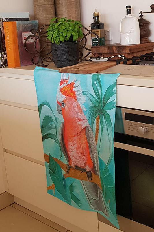 Major Mitchell Aqua Tea Towel 100% Cotton.