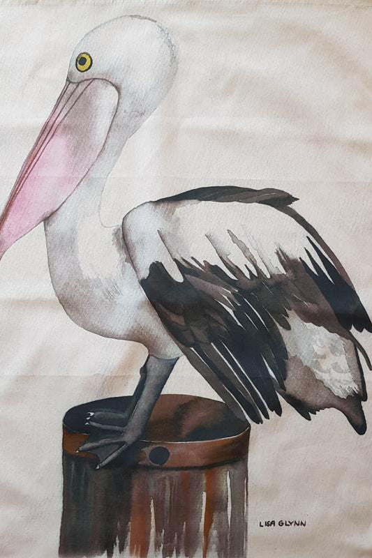 Pelican Tea Towel 100% Cotton.