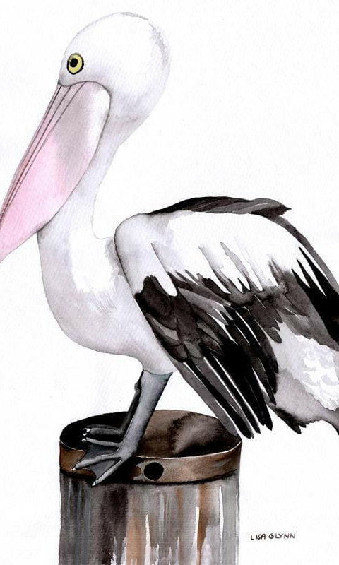 Pelican Tea Towel 100% Cotton.