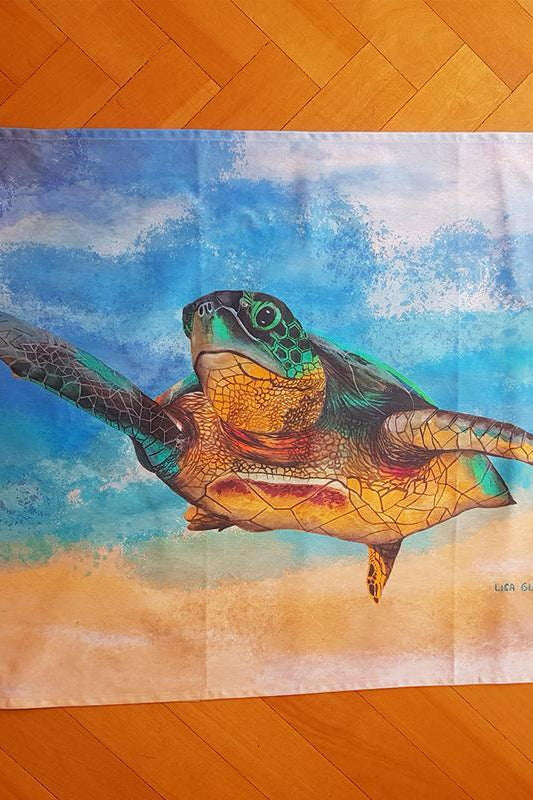 Australian Green Sea Turtle Tea Towel.
