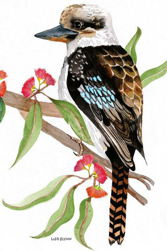 Kookaburra Tea Towel 100% Cotton Designed in Australia.