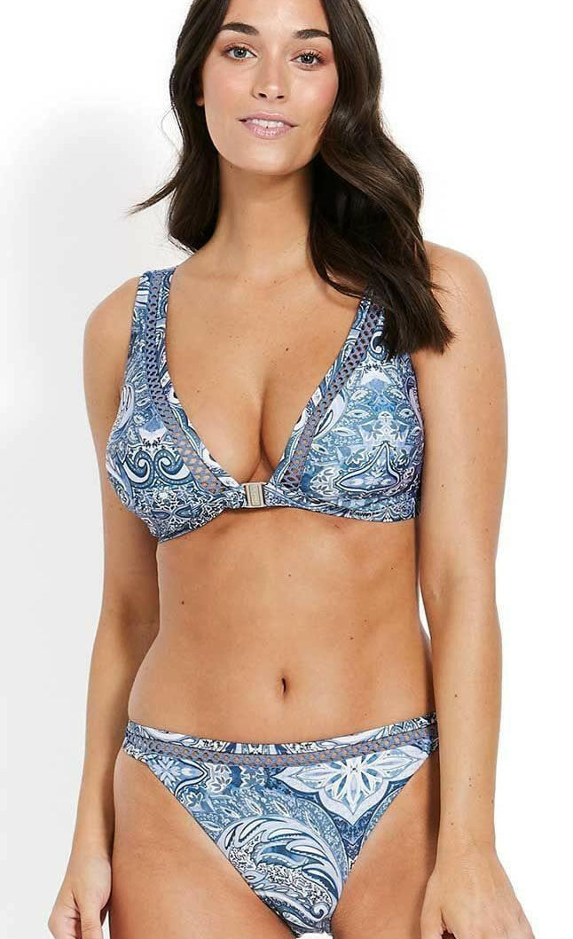 Milea Indian Ink D Cup Fixed Tri Bra.