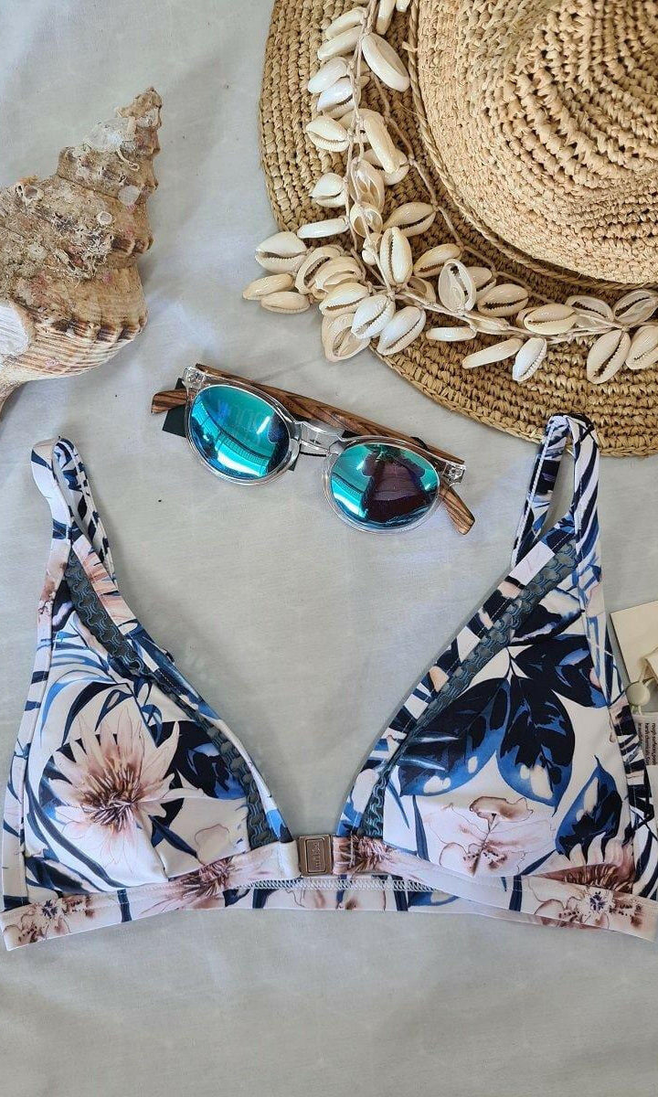 Milea 3406-IND Indian Ink Long Line Triangle Bra.