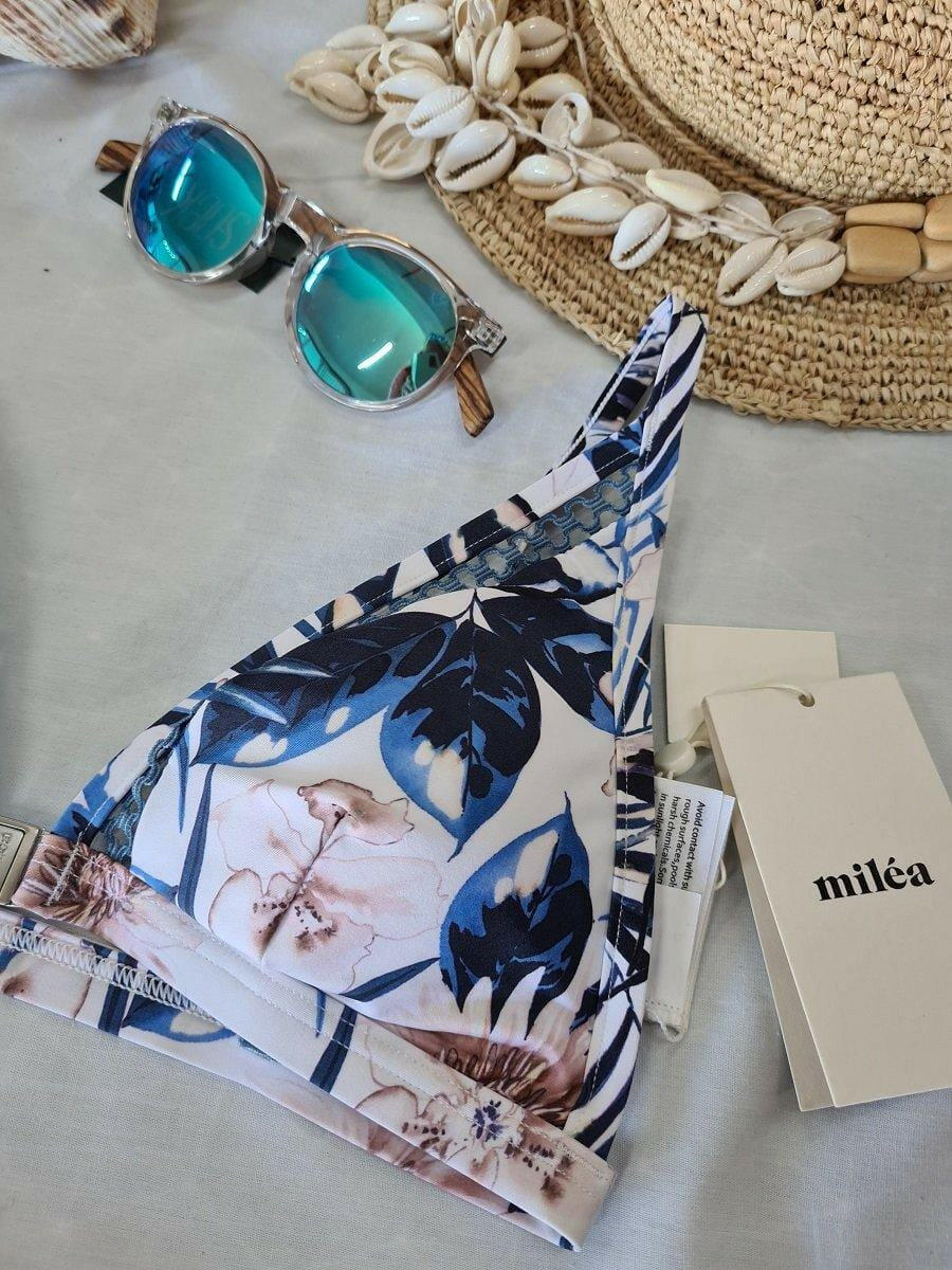 Milea 3406-IND Indian Ink Long Line Triangle Bra.