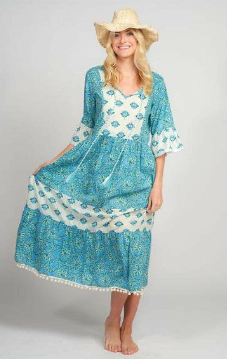 HS21-NAUG-2429 Naudic Ketchup Dress Niza Print.