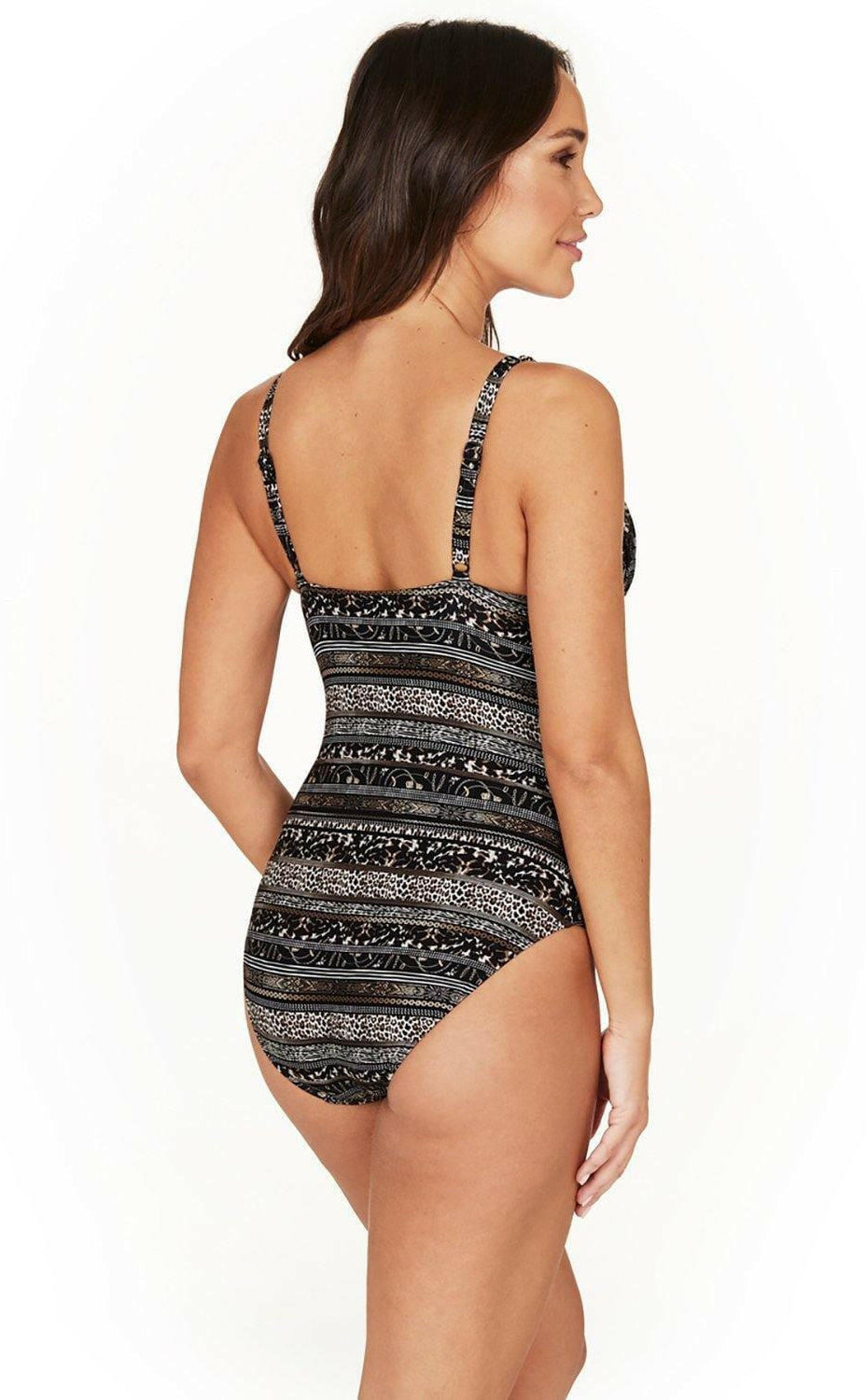 NN2976SVK Niptuck One Piece Black Savannah Stripe.