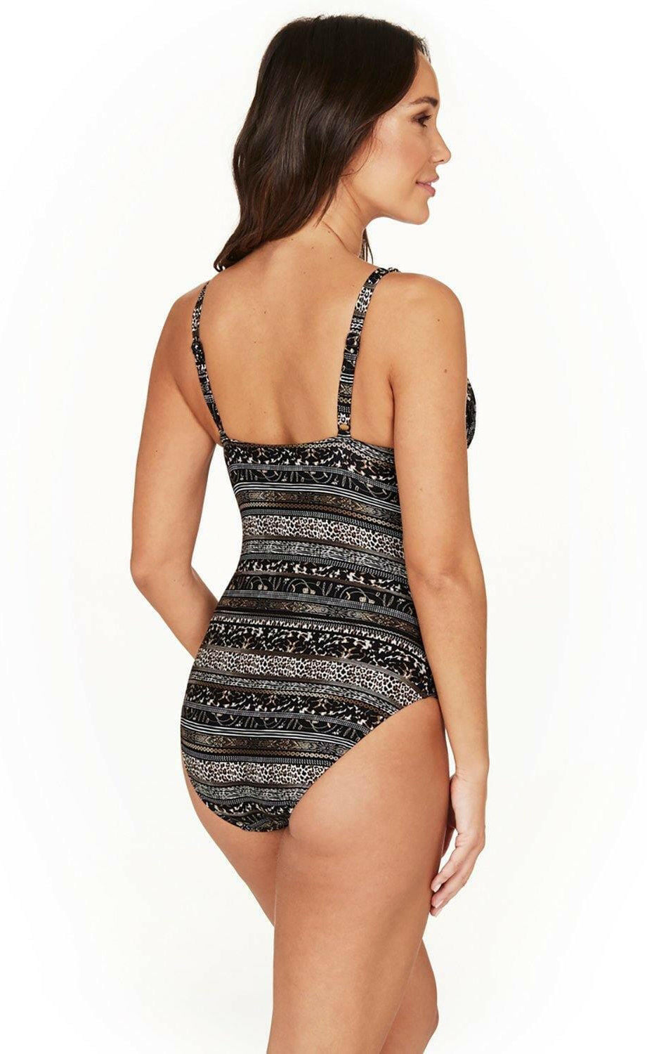 NN2976SVK Niptuck One Piece Black Savannah Stripe.