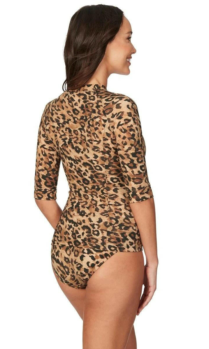 Niptuck NO5290SGN Serengeti Bay Yvonne Mid Sleeve Sun Safe Top Natural.