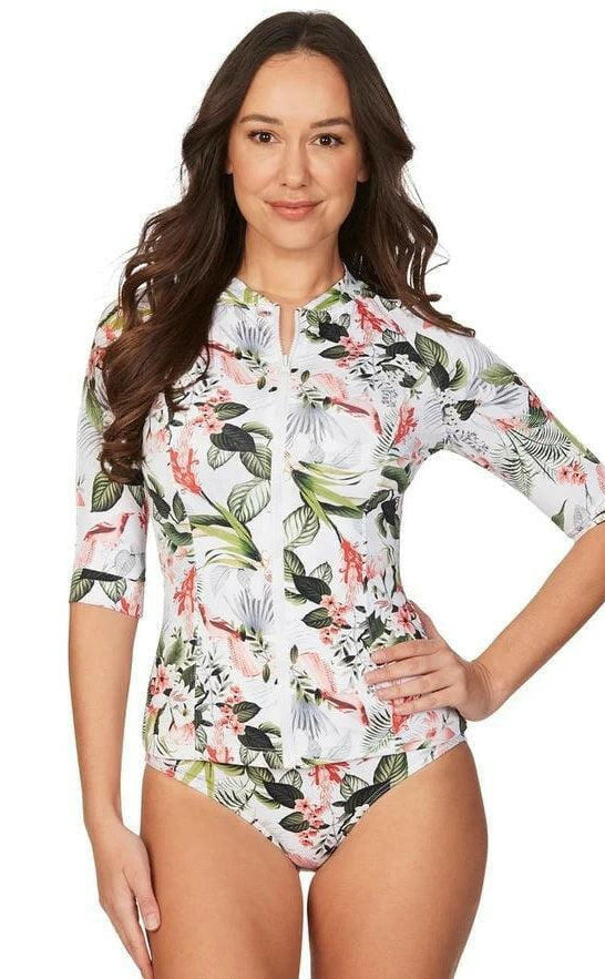Niptuck NO5290WIW Isle of Waimea Yvonne Mid Sleeve Sun Safe Top.