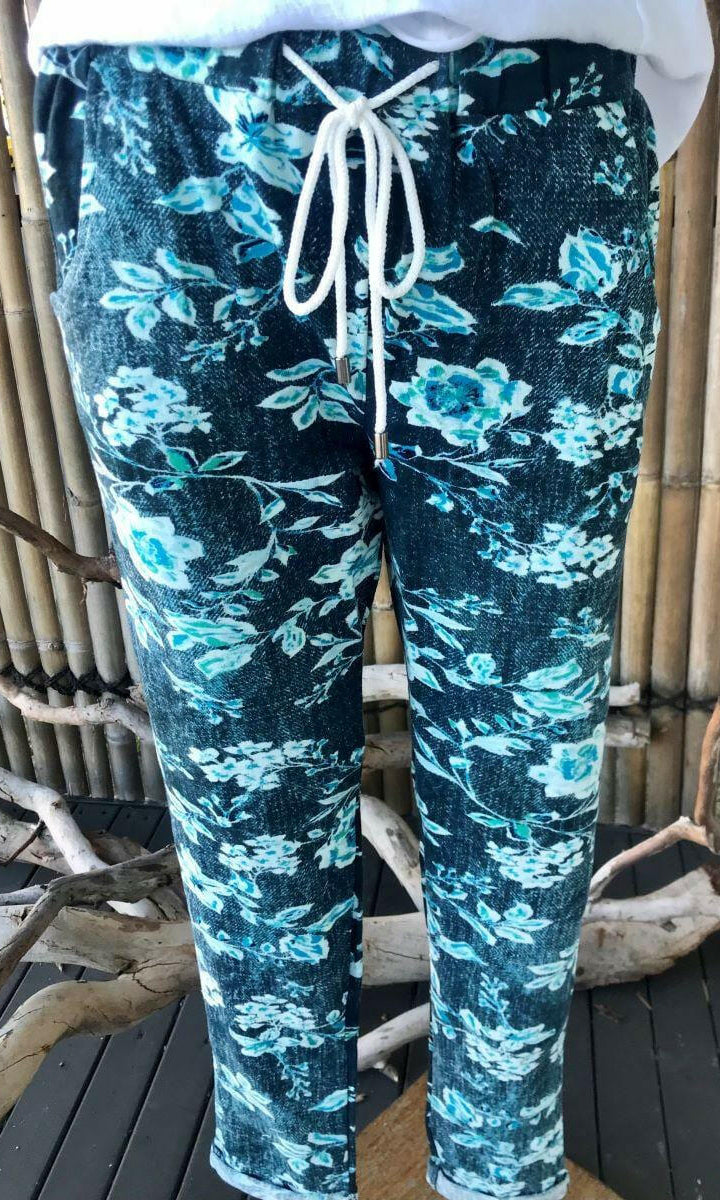 One Summer R30 Terry Elastic Waist Pants.