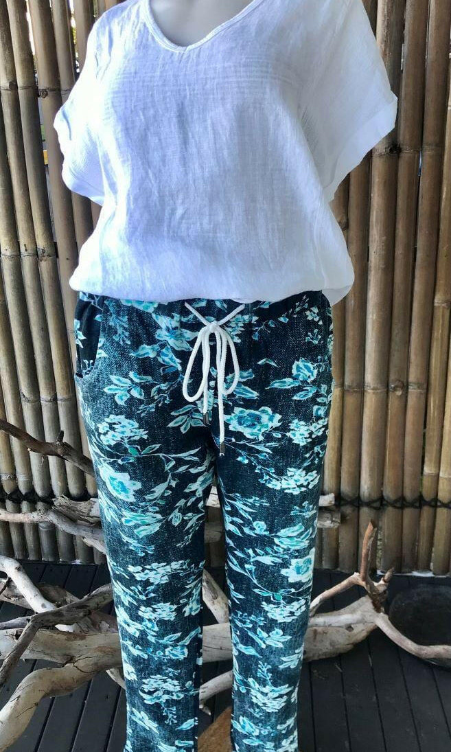 One Summer R30 Terry Elastic Waist Pants.