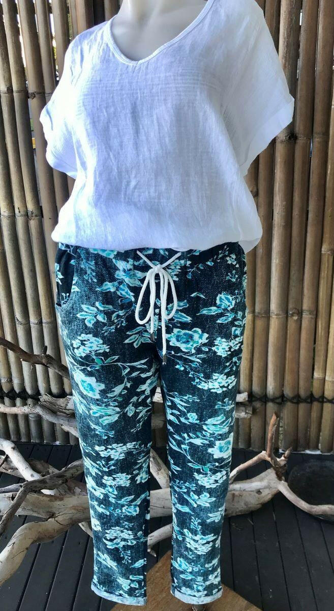One Summer R30 Terry Elastic Waist Pants.